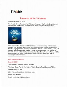 Fireside Theater Holiday Inn 2022 flyer